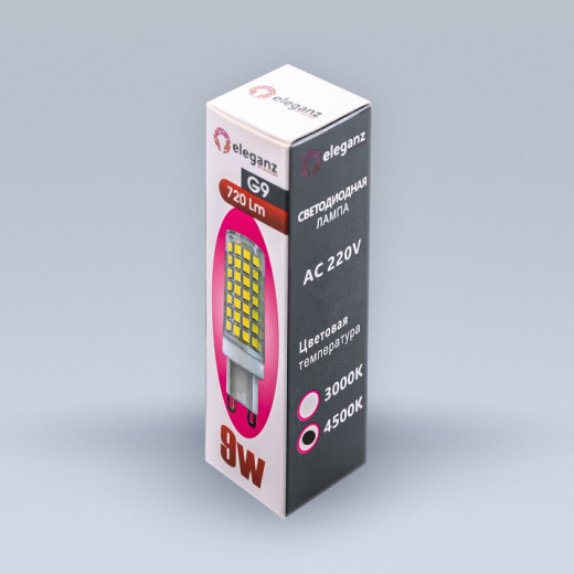 Лампа светодиодная Eleganz  G9 9Вт 4500K 1309