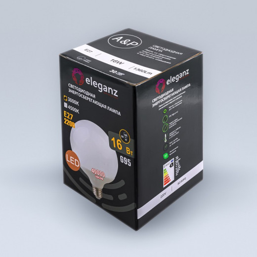 Лампа светодиодная Eleganz  E27 16Вт 3000K EL-0090