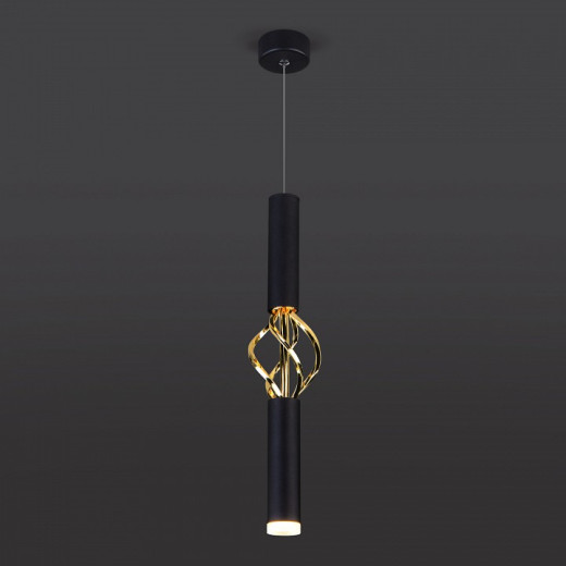 Подвесной светильник Eurosvet Lance 50191/1 LED черный/золото