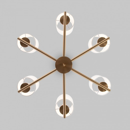 Подвесная люстра Eurosvet Caprera 60146/6 латунь