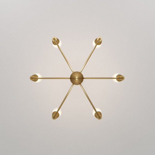 Подвесная люстра Eurosvet Rhyton 60167/6 латунь