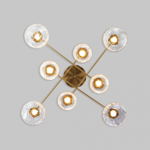 Потолочная люстра Eurosvet Ripple 50389 LED латунь