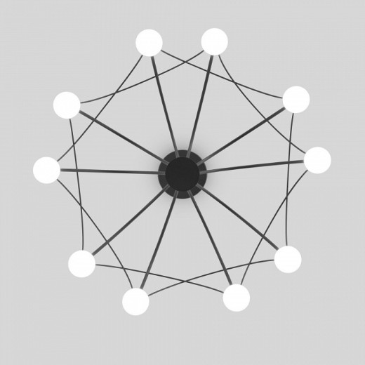 Подвесная люстра Eurosvet Ragno 90034/10 LED черный