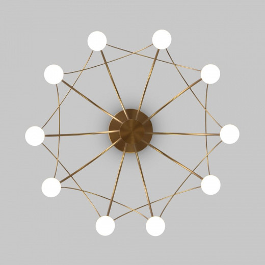 Люстра на штанге Eurosvet Ragno 90031/10 LED золото