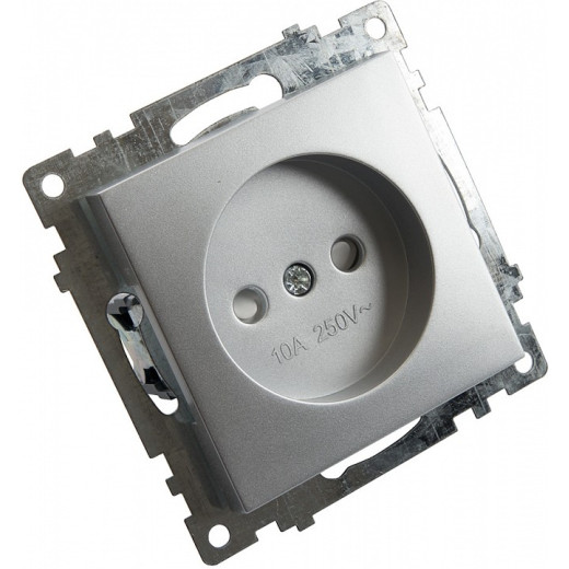 Розетка без заземления и со шторками, без рамки Stekker Катрин 39581