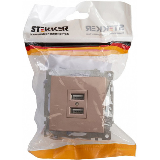 Розетка USB, без рамки Stekker Катрин 39602