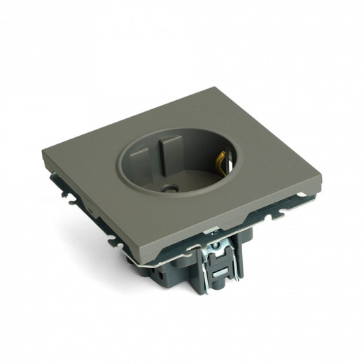 Розетка с заземлением и со шторкой, без рамки Stekker Эмили 49958