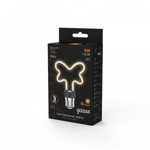 Лампа светодиодная Gauss  E27 4Вт 2700K 1001802104