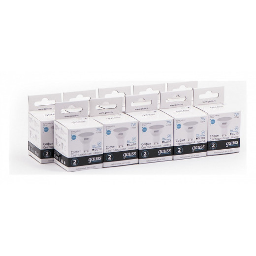 Лампа светодиодная Gauss Софит GU10 7Вт 4100K 13627