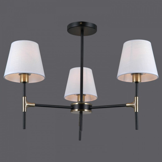 Люстра на штанге ILLUMICO CASTOR IL0185-3CSQ-24 BK AB CASTOR