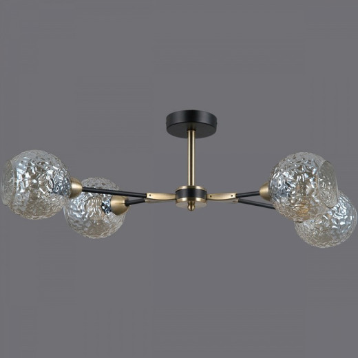 Люстра на штанге ILLUMICO  IL0253-4CSQ-79 BK AB