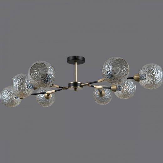 Люстра на штанге ILLUMICO  IL0253-8CSQ-79 BK AB