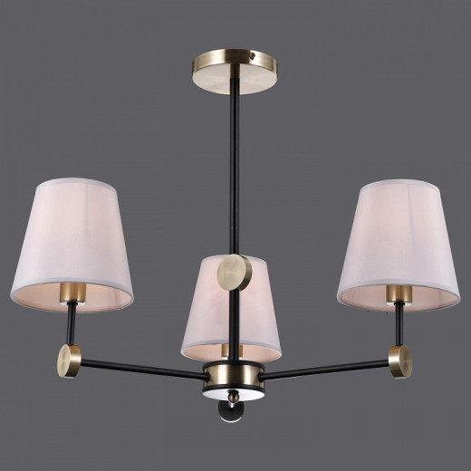 Люстра на штанге ILLUMICO CASTOR IL0394-3CSQ-24 BK AB CASTOR