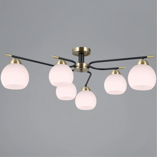 Потолочная люстра ILLUMICO LIBRA IL0638-6CSQ-24 AB BK LIBRA