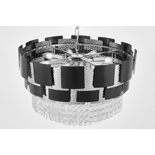 Подвесная люстра LUMINA DECO MOLINA LDP 7045-600 BK+CHR