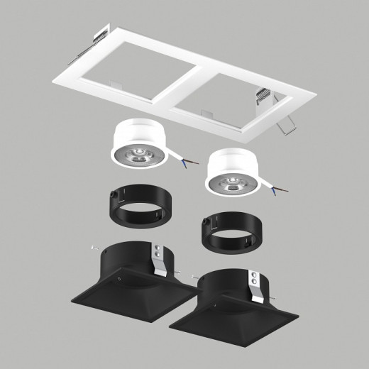 Встраиваемый светильник Lightstar Domino D5260707BMOD