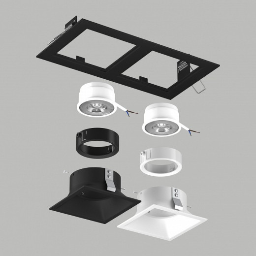 Встраиваемый светильник Lightstar Domino D5270607WBMOD