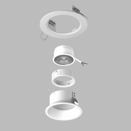 Встраиваемый светильник Lightstar Domino D61606WMOD