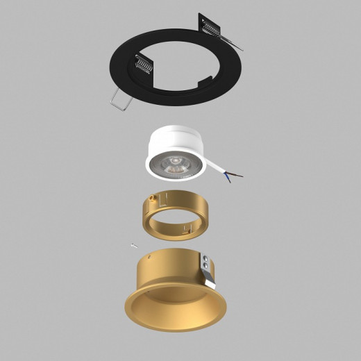 Встраиваемый светильник Lightstar Domino D61703GMOD