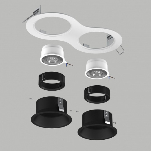 Встраиваемый светильник Lightstar Domino D6260707BMOD