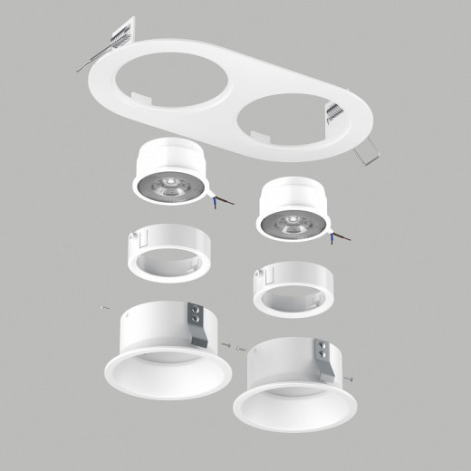 Встраиваемый светильник Lightstar Domino D6560606WMOD