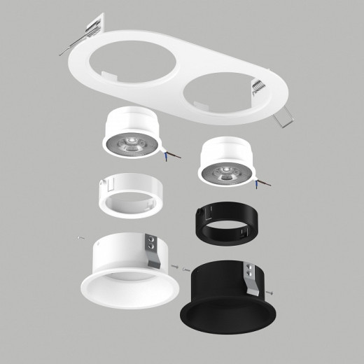 Встраиваемый светильник Lightstar Domino D6560607WBMOD