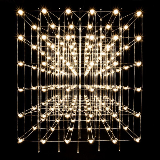 Подвесная люстра O-LUCE Cosmic Glass ячейка 15*15 см 1094011-6