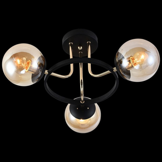 Люстра на штанге 01344-0.3-03 BK+FGD