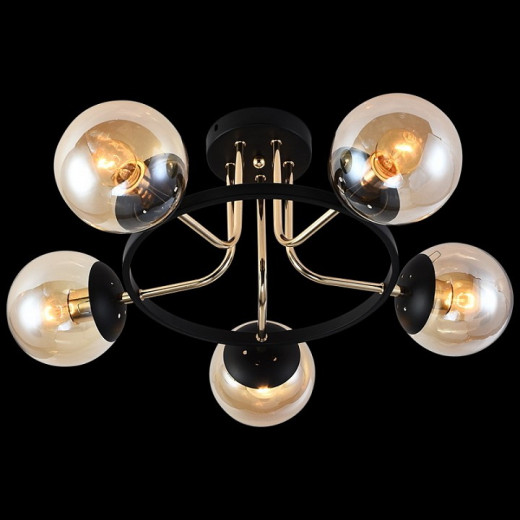 Люстра на штанге 01344-0.3-05 BK+FGD