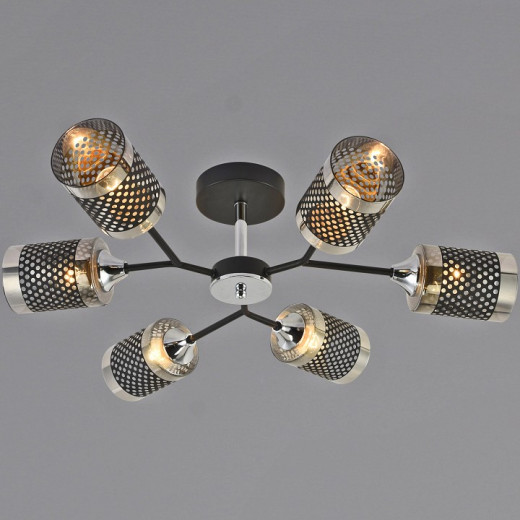 Люстра на штанге 01405-3.3-06B BK+CR