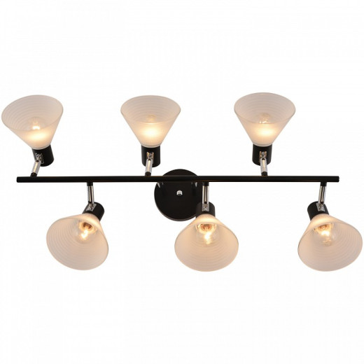 Люстра на штанге 01553-3.3-06B BK+CR