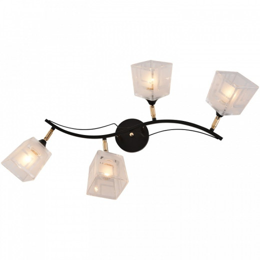 Люстра на штанге 01594-3.3-04B BK+FGD