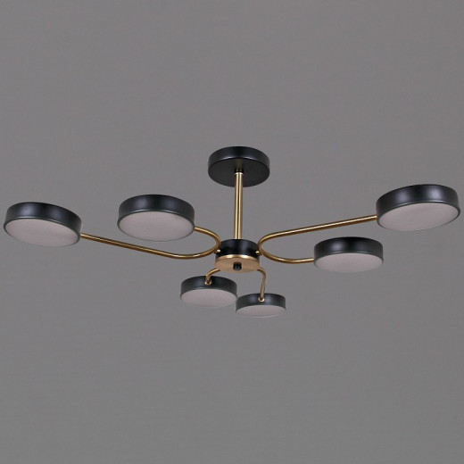 Люстра на штанге 03325-0.3-06 BK+COPPER