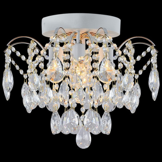 Люстра на штанге  04039-0.3-04 WH+GOLD PN