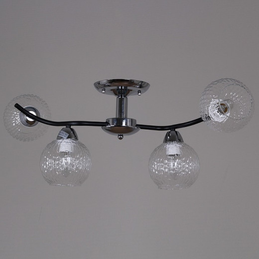 Люстра на штанге 07624-0.3-04 CR+BK