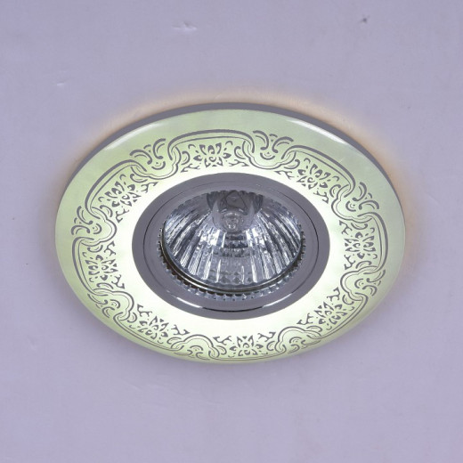 Встраиваемый светильник 09502-9.0-001MN MR16+LED3W WH/CR