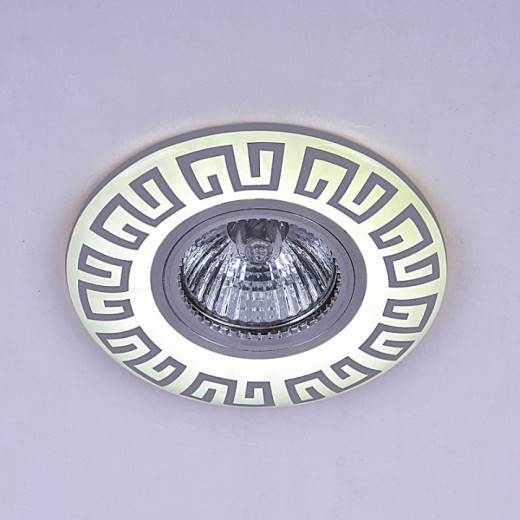 Встраиваемый светильник 09504-9.0-001MN MR16+LED3W WH/CR