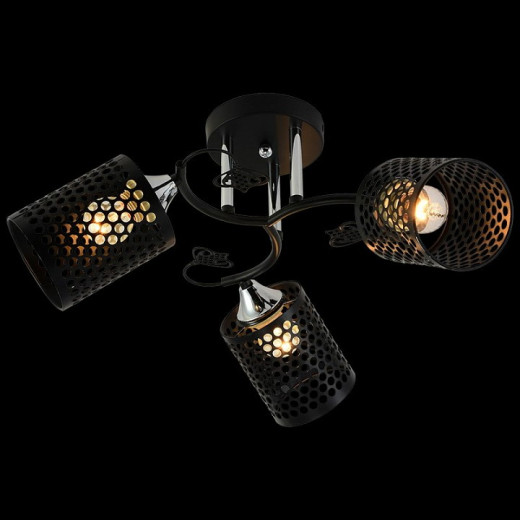 Потолочная люстра 11320-0.3-03 BK+CR