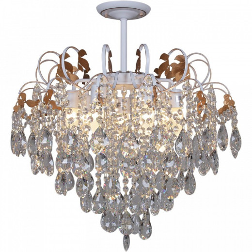 Люстра на штанге 96028-0.3-07 WH+GOLD PN