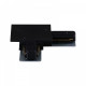 Соединитель угловой L-образный для треков встраиваемых RL 06044 corner connector BK