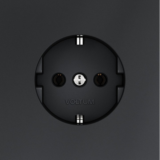Розетка с заземлением, без рамки Voltum S70 VLS040107