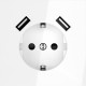 Розетка с заземлением и со шторкой и 2хUSB type A, без рамки Voltum S70 VLS040401
