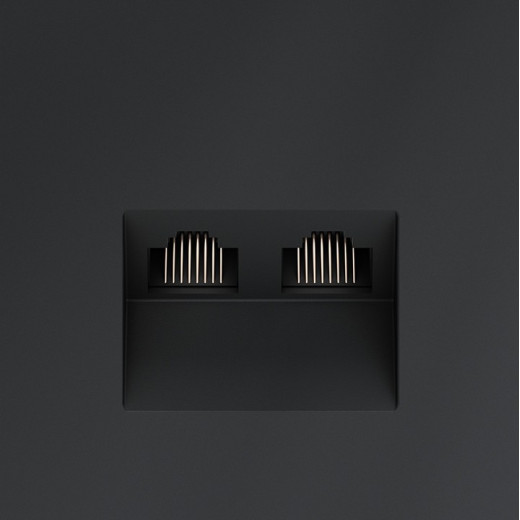 Розетка двойная Ethernet RJ-45 без рамки Voltum S70 VLS060207