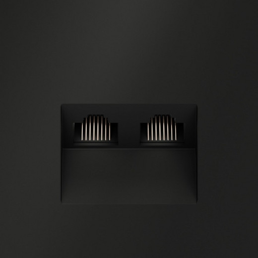 Розетка двойная Ethernet RJ-45 без рамки Voltum S70 VLS060208