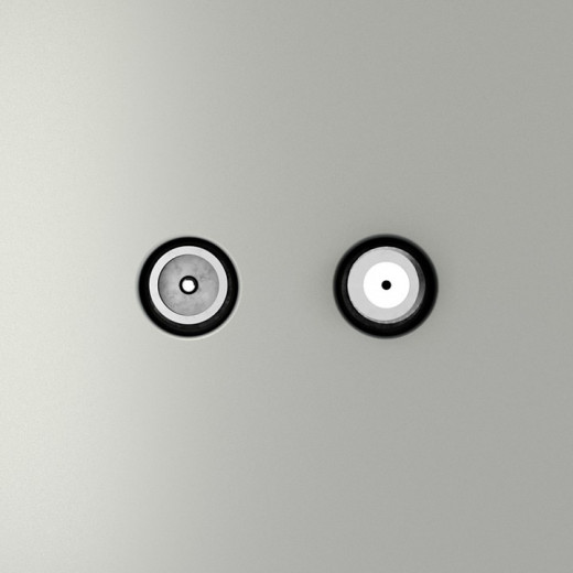 ТВ-розетка и SAT-розетка оконечная без рамки Voltum S70 VLS060405