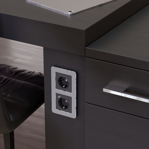 Рамка на 2 поста Werkel Platinum (алюминий) W0022606