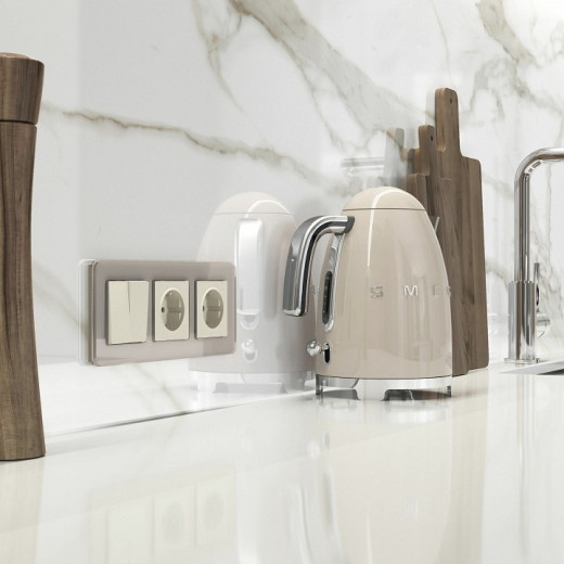 Розетка с заземлением, без рамки Werkel айвори матовый W1171062