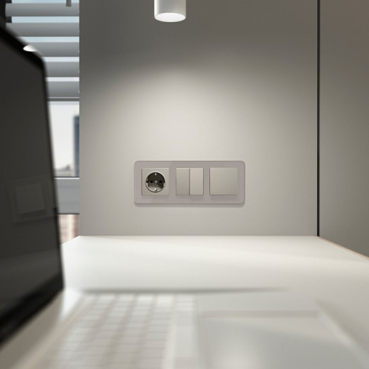 Клавиша для выключателя перекрестного Werkel дымчатый W1219004