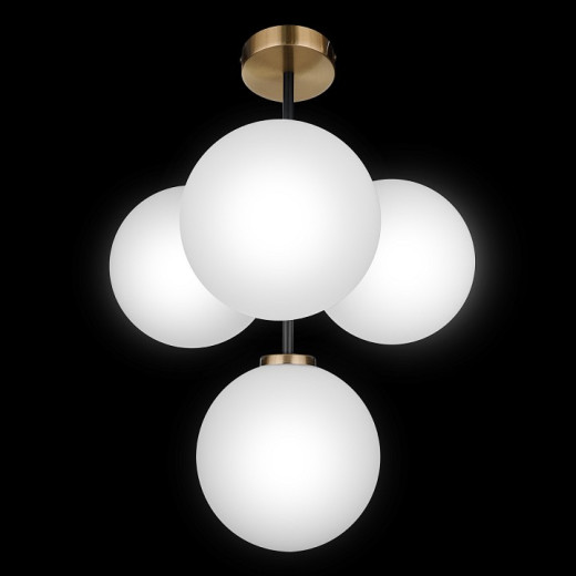 Люстра на штанге 33 идеи S32WH CHN800S.04.17ABL.ASB-S32WH