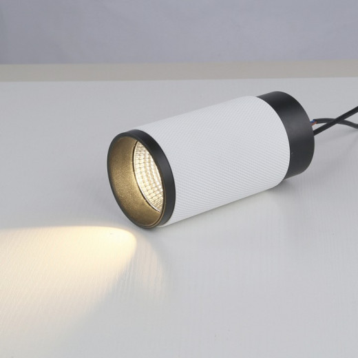 Накладной светильник iLedex Technical Delta 1954-10W-3000K-36 BK+WH